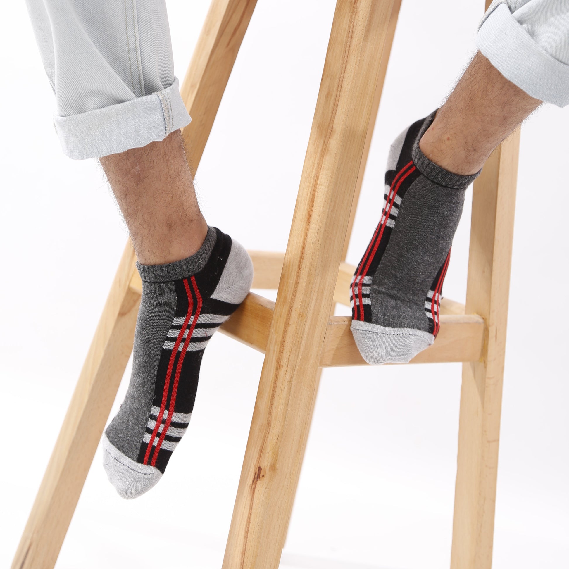 Men's printed ankle socks
