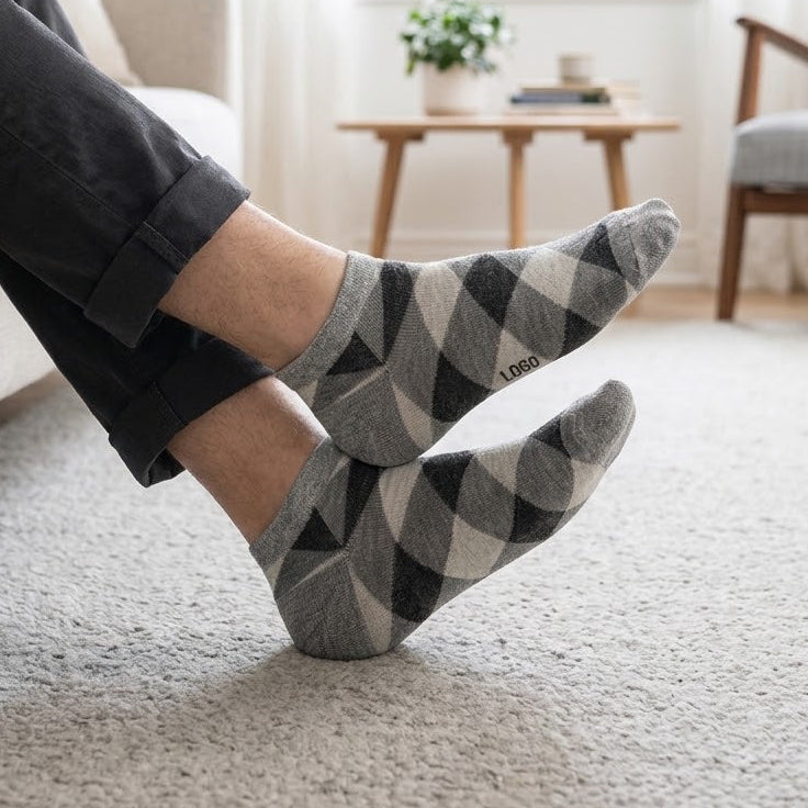 Men's printed ankle socks