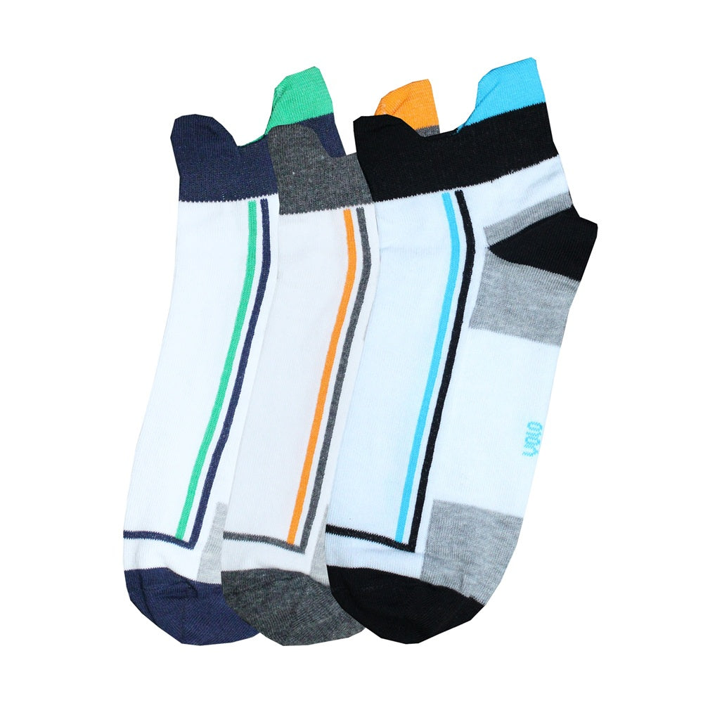 Men's printed ankle socks - Pack of 3