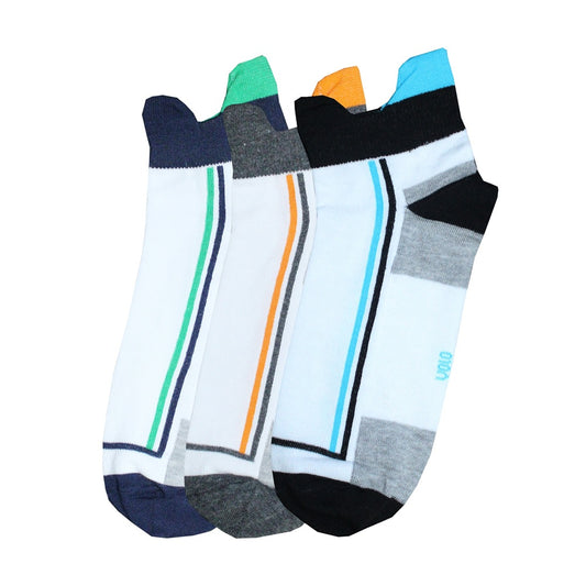 Men's printed ankle socks - Pack of 3