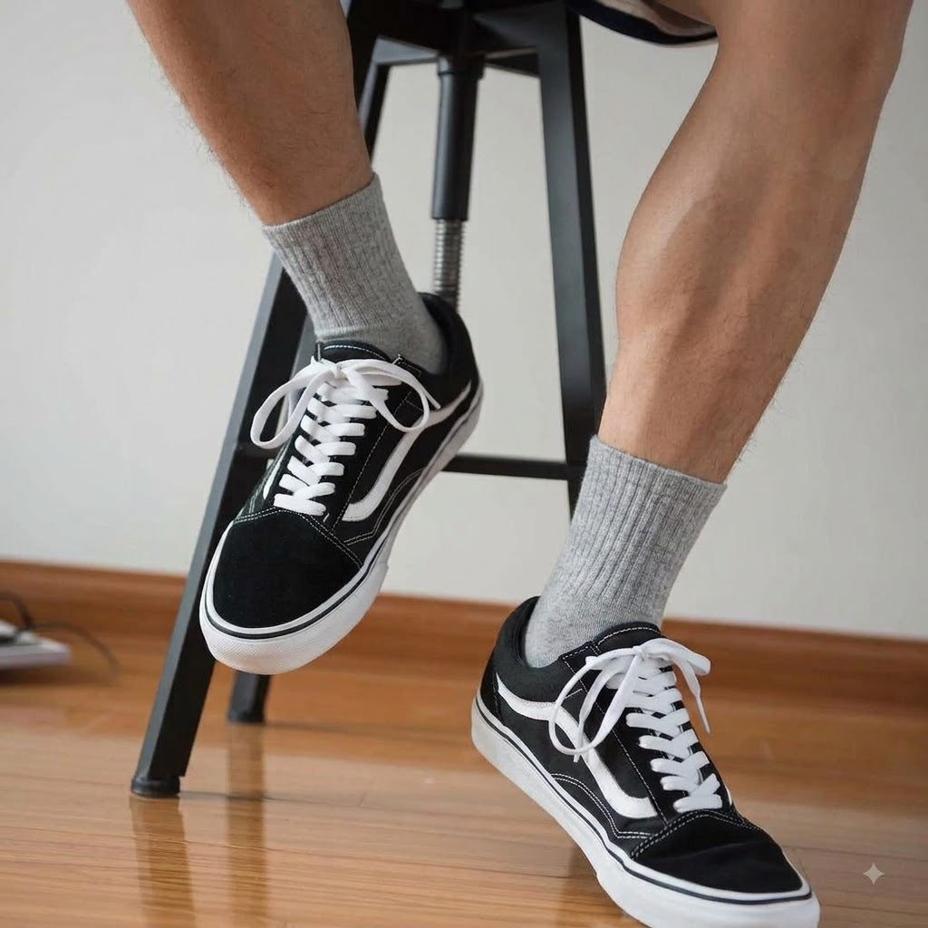 Men's basic half socks