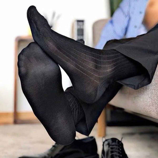 Men's formal silk dress socks