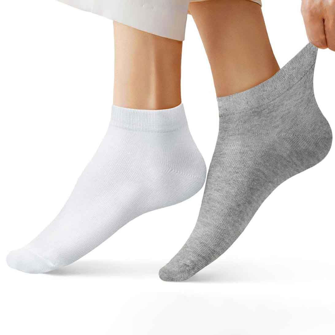 Women's basic ankle socks - Pack of 3