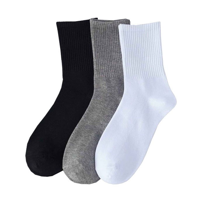 Men's basic half socks - Pack of 3